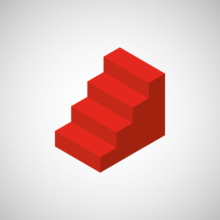 stairs  isometrics design, vector illustration eps10 graphicのイラスト素材