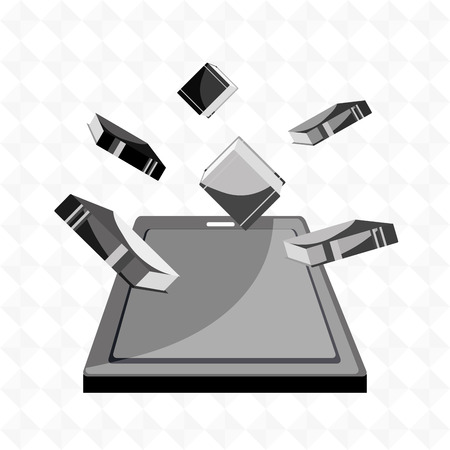 electronic book design, vector illustration eps10 graphicのイラスト素材
