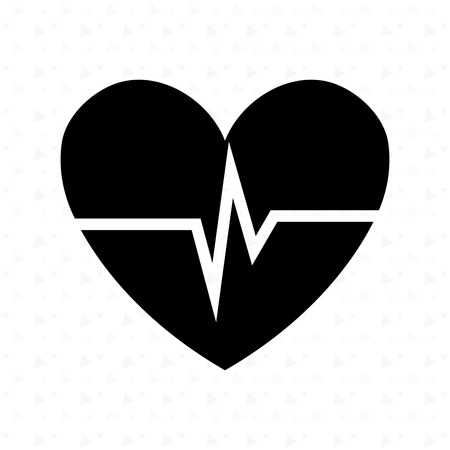 heart beat design, vector illustration eps10 graphicのイラスト素材