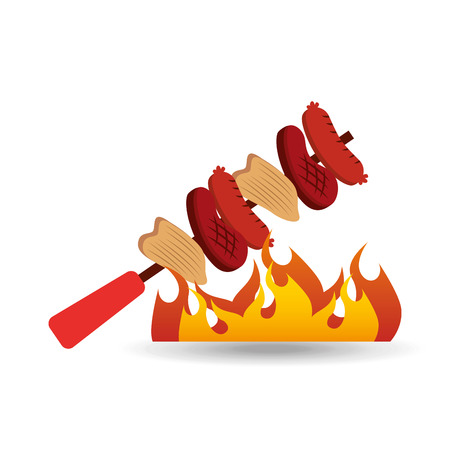 delicious bbq  design vector illustration eps10 graphicのイラスト素材
