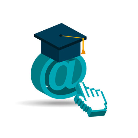e-learning concept design, vector illustration eps10 graphicのイラスト素材