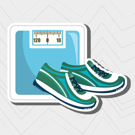 fitness equipment design, vector illustration eps10 graphicのイラスト素材