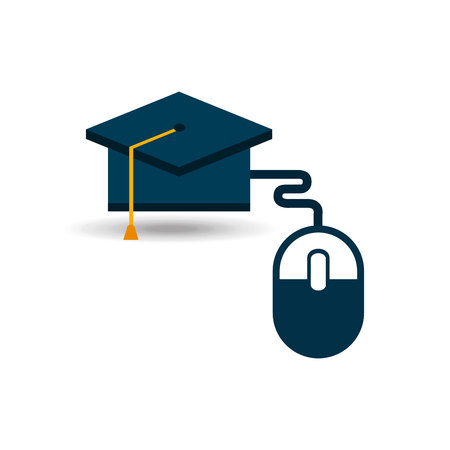 e-learning concept design, vector illustration eps10 graphicのイラスト素材