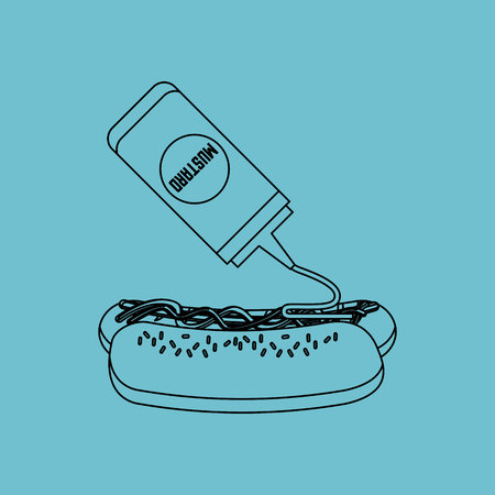 delicious fast food design, vector illustration eps10 graphicのイラスト素材