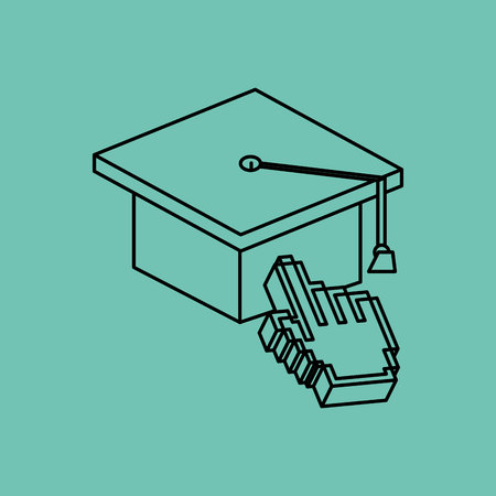 e-learning concept design, vector illustration eps10 graphicのイラスト素材