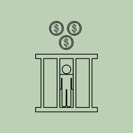 justice system concept design, vector illustration eps10 graphicのイラスト素材