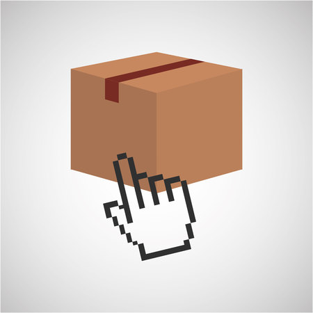 delivery service design, vector illustration eps10 graphicのイラスト素材