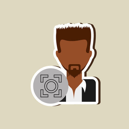 user avatar design, vector illustration eps10 graphicのイラスト素材