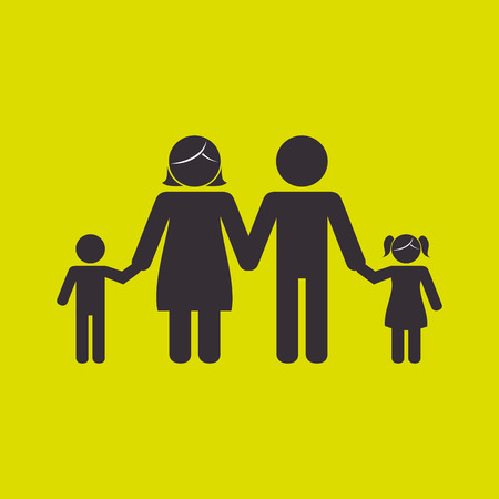 family members design, vector illustration eps10 graphicのイラスト素材