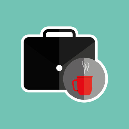 portfolio and coffee design, vector illustration eps10 graphicのイラスト素材