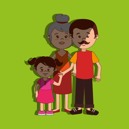 family members design, vector illustration eps10 graphicのイラスト素材