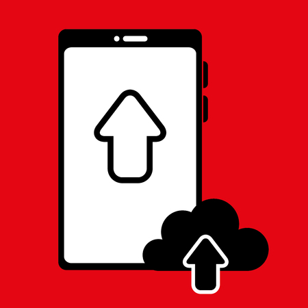 cloud computing designのイラスト素材