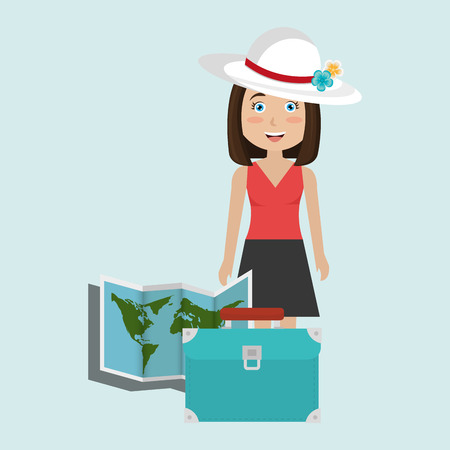 travel vacations design, vector illustration eps10 graphicのイラスト素材