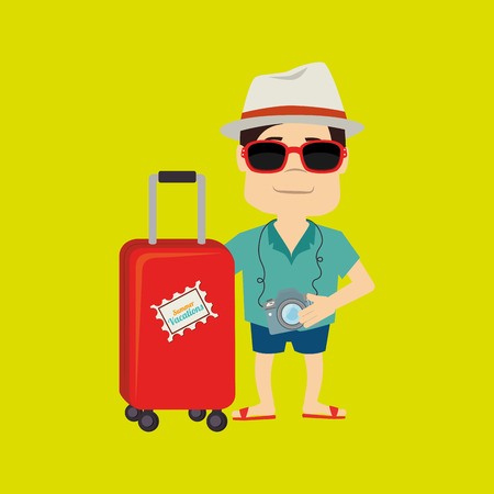 travel vacations design, vector illustration eps10 graphicのイラスト素材