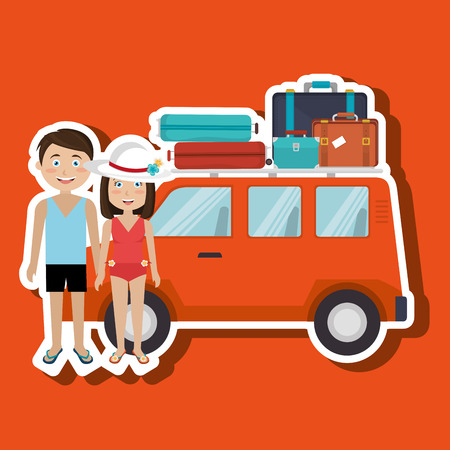 travel vacations design, vector illustration eps10 graphicのイラスト素材