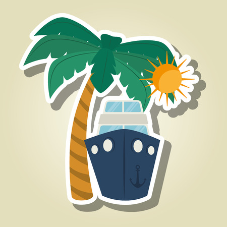 travel vacations design, vector illustration eps10 graphicのイラスト素材