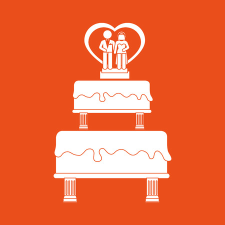 wedding concept design, vector illustration eps10 graphicのイラスト素材