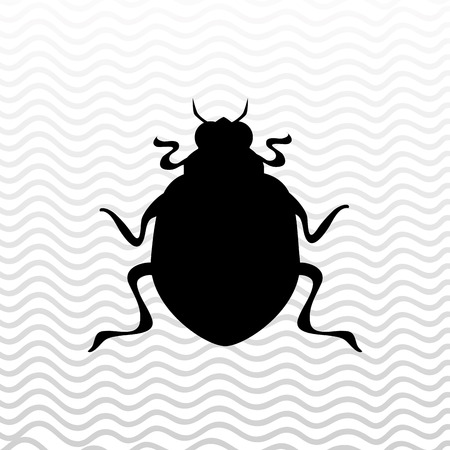beetle silhouette design, vector illustration eps10 graphicのイラスト素材