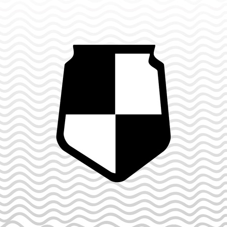 shield icon design, vector illustration eps10 graphicのイラスト素材