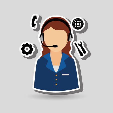 technical support design, vector illustration eps10 graphicのイラスト素材