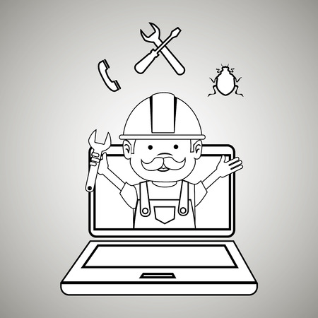 repair service design, vector illustration eps10 graphicのイラスト素材