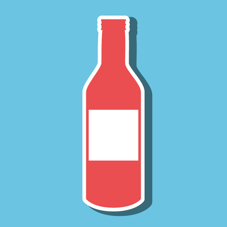 beverage flat icon design, vector illustration eps10 graphicのイラスト素材
