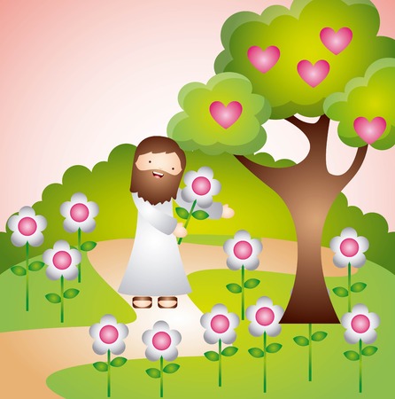 catholic religion design, vector illustration eps10 graphicのイラスト素材