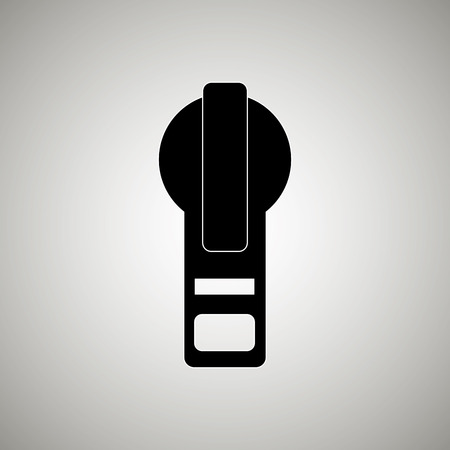 zipper isolated design, vector illustration eps10 graphicのイラスト素材