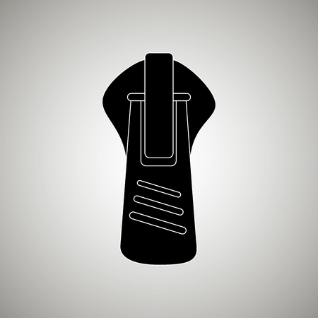 zipper isolated design, vector illustration eps10 graphicのイラスト素材