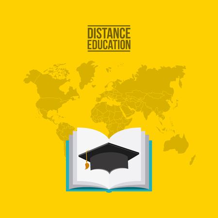distance education design, vector illustration eps10 graphicのイラスト素材