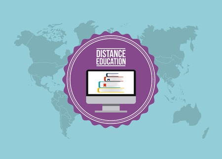 distance education design, vector illustration eps10 graphicのイラスト素材