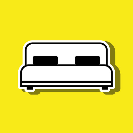bed isolated design, vector illustration eps10 graphicのイラスト素材