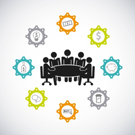 teamwork business design, vector illustration eps10 graphicのイラスト素材