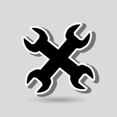 mechanic tool design, vector illustration eps10 graphicのイラスト素材
