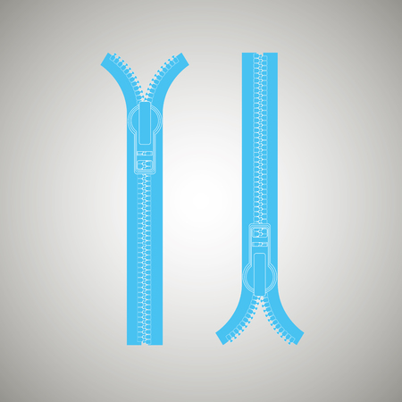 zipper isolated design, vector illustration eps10 graphicのイラスト素材