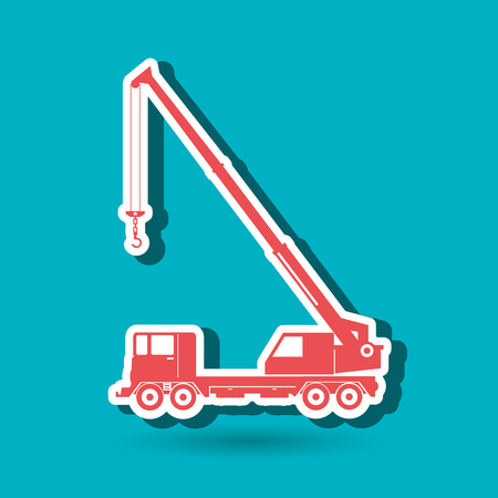 crane service design, vector illustration eps10 graphicのイラスト素材