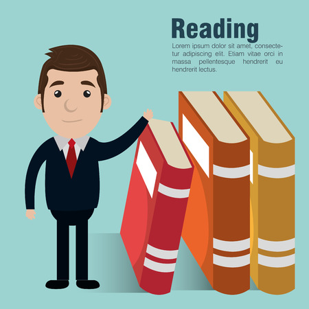 reading books design,のイラスト素材