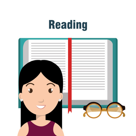 reading books design,のイラスト素材
