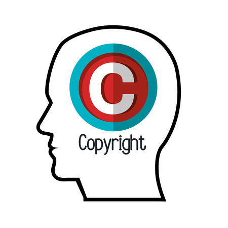 copyright symbol design,のイラスト素材