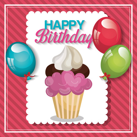 happy birthday design,のイラスト素材