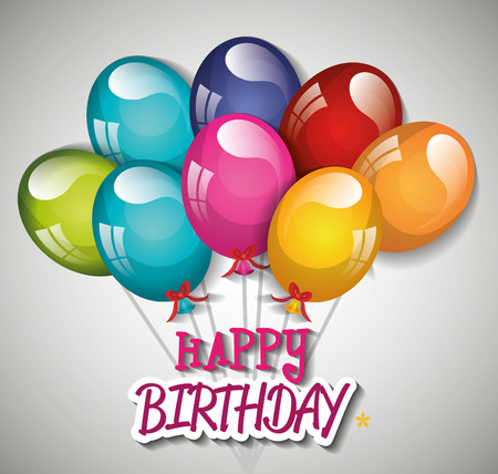 happy birthday design, vector illustration eps10 graphicのイラスト素材