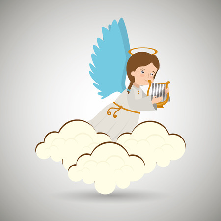 beautiful angel design, vector illustration eps10 graphicのイラスト素材