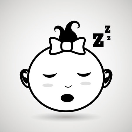 sleeping concept designのイラスト素材