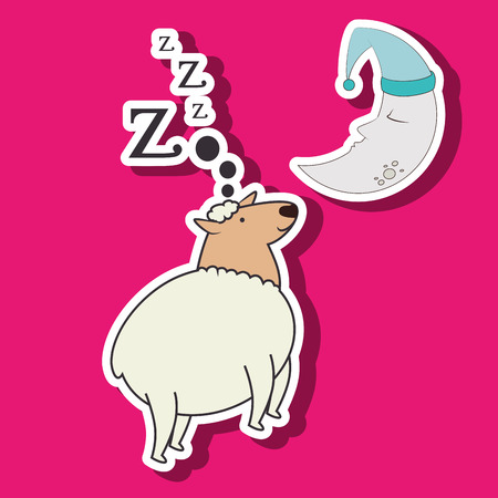 sleeping concept designのイラスト素材