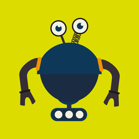 robot icon design, vector illustration eps10 graphicのイラスト素材