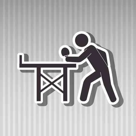 table tennis game design, vector illustration eps10 graphicのイラスト素材