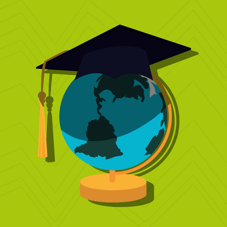 graduation celebration design, vector illustration eps10 graphicのイラスト素材