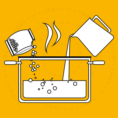 food preparation instructions design, vector illustration eps10 graphicのイラスト素材