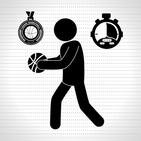 basketball game design, vector illustration eps10 graphicのイラスト素材