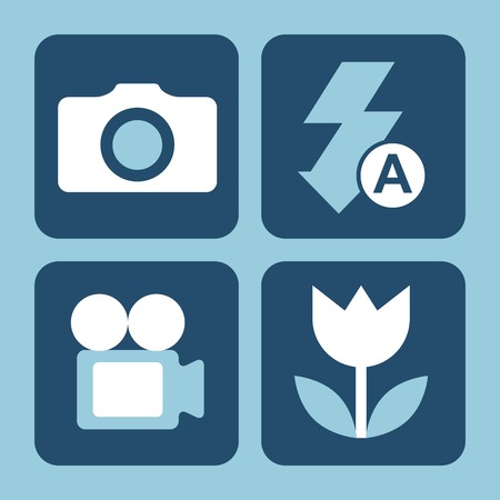 settings camera design, vector illustration eps10 graphicのイラスト素材